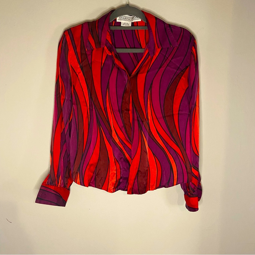 Beautiful vintage 100% silk top